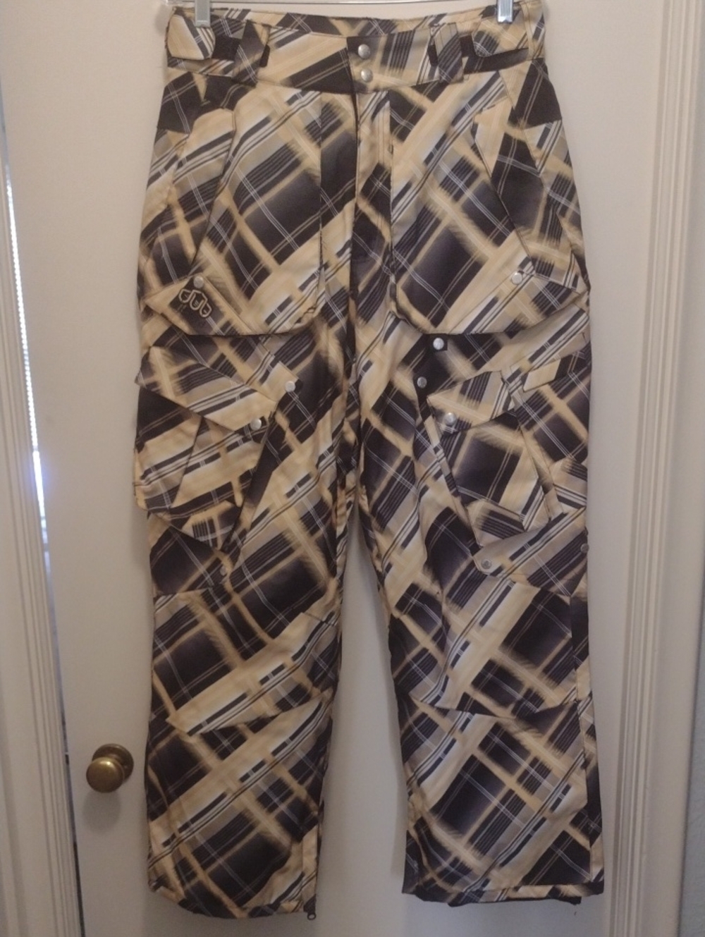 Dub Brand Weathergear Men's Yellow and Black Waterproof Pants (J726)